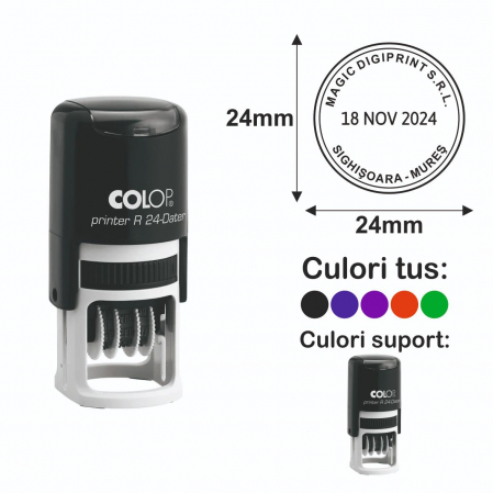 Stampile cu data / datiere - Stampila Datiera - Printer R24 Dater