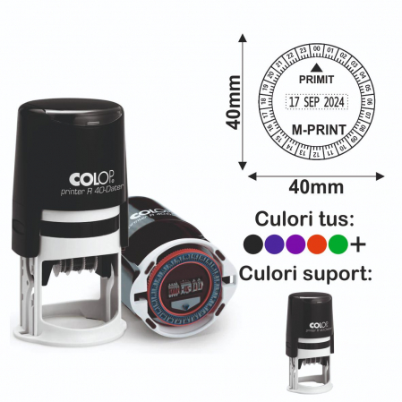 Stampile cu data / datiere - Stampila Datiera - Printer R40 Dater 24h