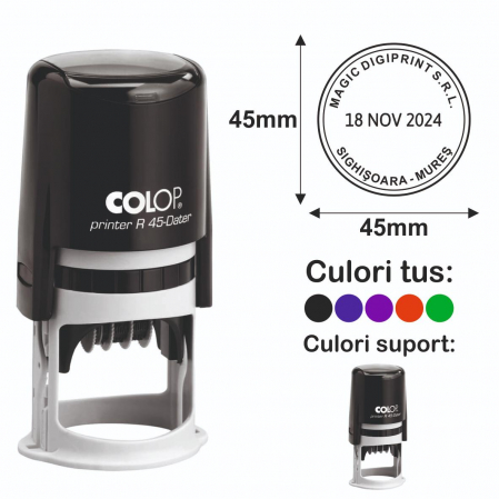 Stampile cu data / datiere - Stampila Datiera - Printer R45 Dater