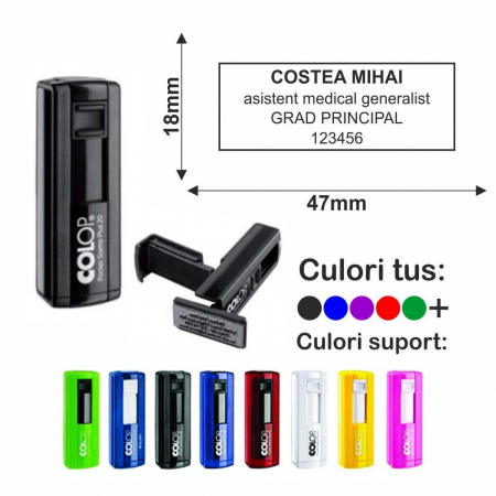 Domenii stampile - Stampila De Buzunar Asistent Medical - Pocket Stamp Plus 30