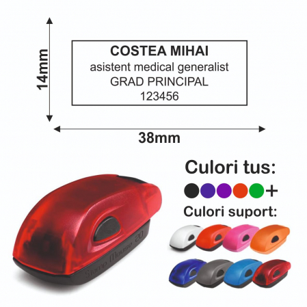 Domenii stampile - Stampila De Buzunar Asistent Medical - Stampmouse 20