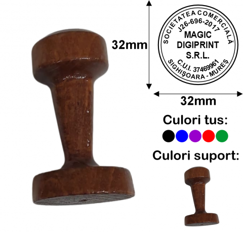 Tipuri de stampile - Stampila de lemn LR 30