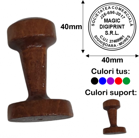 Tipuri de stampile - Stampila de lemn LR 40