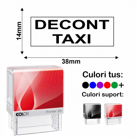 Domenii stampile - Stampila decont taxi Colop Printer 20