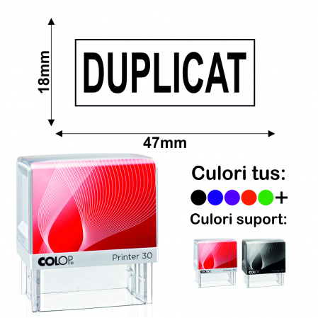Domenii stampile - Stampila Duplicat Printer 30