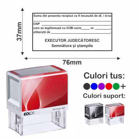 Domenii stampile - Stampila Executor Judecatoresc incasare Printer 60