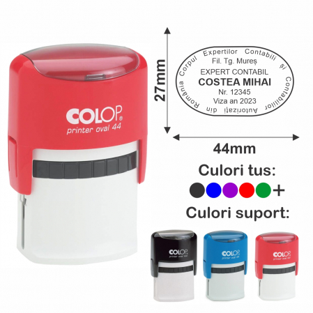 Stampile Expert Contabil - Stampila Expert Contabil Printer Oval 44