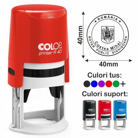 Domenii stampile - Stampila Notar Colop Printer R40