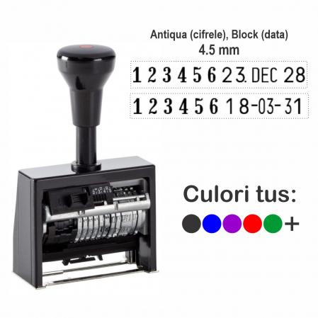 Stampile cu data / datiere - Stampila Inseriatoare automata + Datiera REINER - ND6K  6 cifre