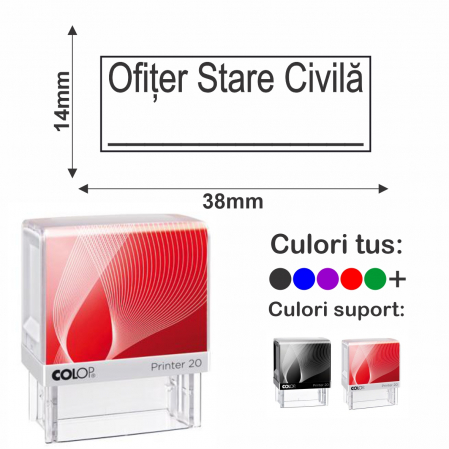 Stampile stare civila - Stampila ofiter de stare civila Printer 20