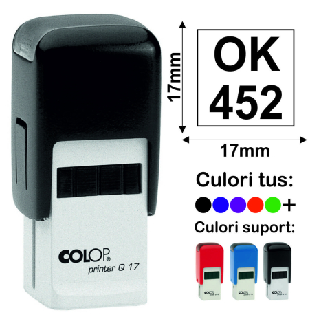 Stampile - Stampila patrata pentru firma Colop Printer Q17