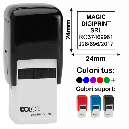 Tipuri de stampile - Stampila patrata Colop Printer Q24