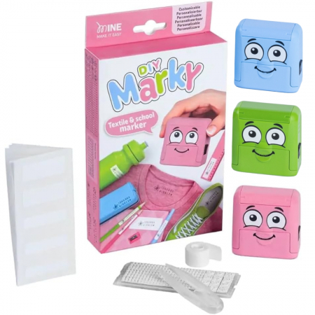 Tipuri de stampile - Stampila pentru haine cu set de litere - Marky DIY