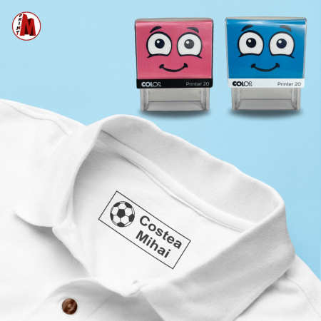 Tipuri de stampile - Stampila pentru textile cu placuta personalizata - Printer P20