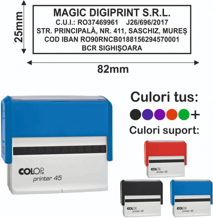 Stampile oblong - Stampila Printer 45