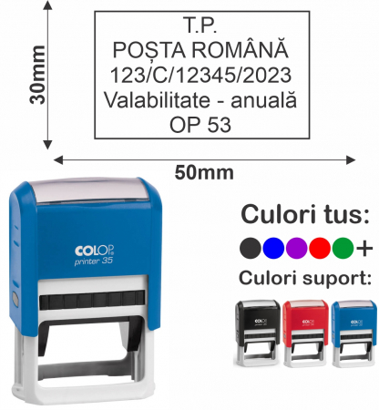 Stampile rectangulare - Stampila rectangulara - Printer 35