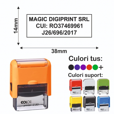 Tipuri de stampile - Stampila Printer C20