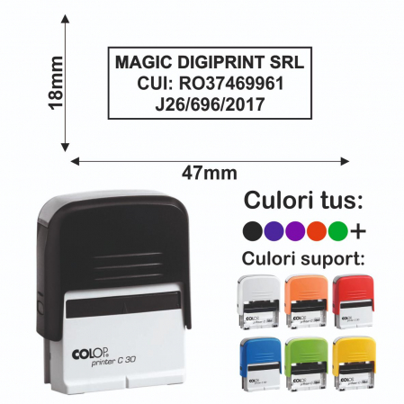 Tipuri de stampile - Stampila Printer C30