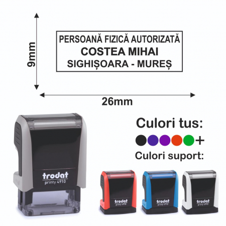 Tipuri de stampile - Stampila Trodat Printy 4910