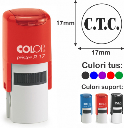 Stampile rotunde - Stampila Printer R17