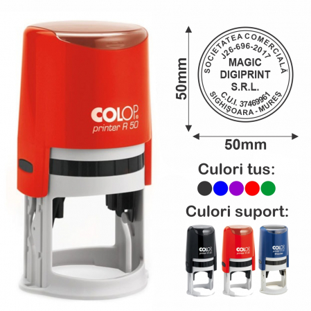 Stampile rotunde - Stampila Printer R50
