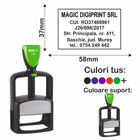 Tipuri de stampile - Stampila Classic Line S 600 Green Line