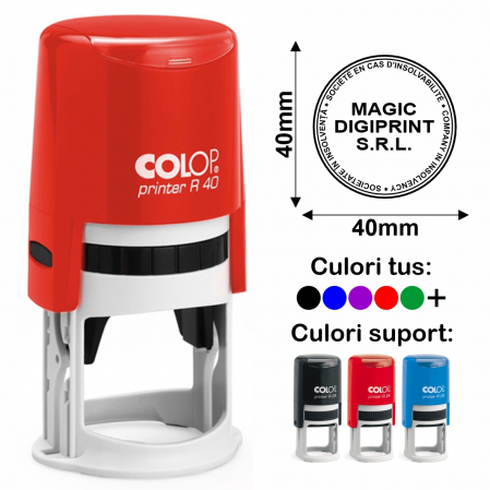 Domenii stampile - Stampila societate in insolventa Colop Printer R40
