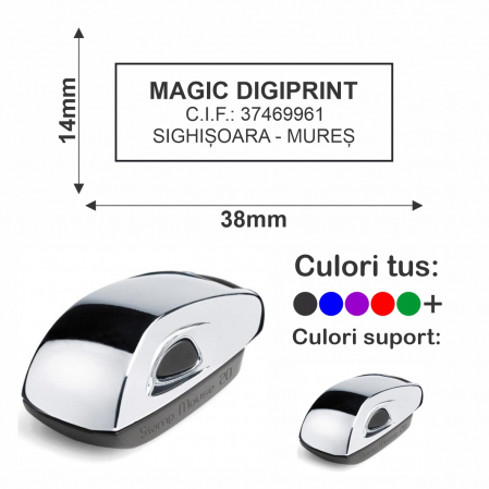Tipuri de stampile - Stampila Stampmouse 20 Crom