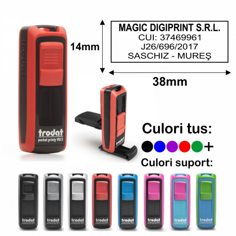 Tipuri de stampile - Stampila de buzunar - Trodat Pocket Printy 9511
