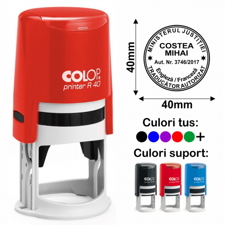 Stampile traducator - Stampila traducator Colop Printer R40