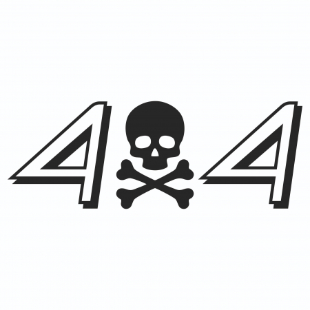 Sticker Auto - 4x4 Skull [1]