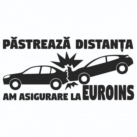 Sticker Auto - Am asigurare la Euroins [1]