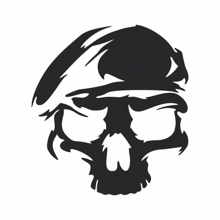Sticker Auto - Army skull [1]