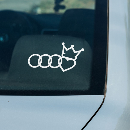 I love my ... Stickers - Sticker Auto - Audi King 2
