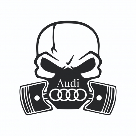 Sticker Auto - Audi Skull 2 [1]