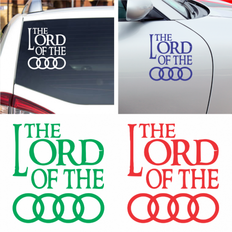 I love my ... Stickers - Sticker Auto Audi - The Lord of the Rings