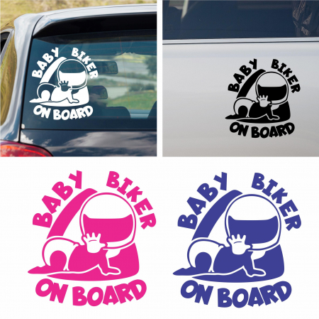 Stickere Gaming / Filme - Sticker Auto - Baby biker on board