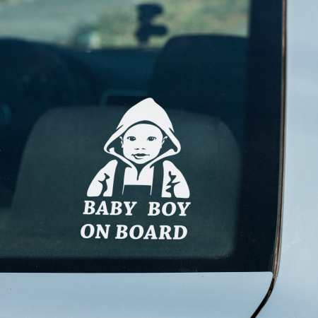 Stickere Auto - Sticker auto - Baby boy on board 2