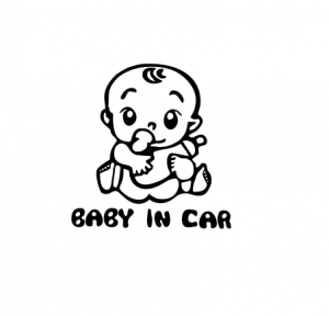 Stickere Auto - Sticker Auto - Baby In Car 2