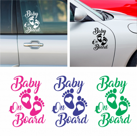 Stickere Baby on board - Sticker Auto - Baby On Board