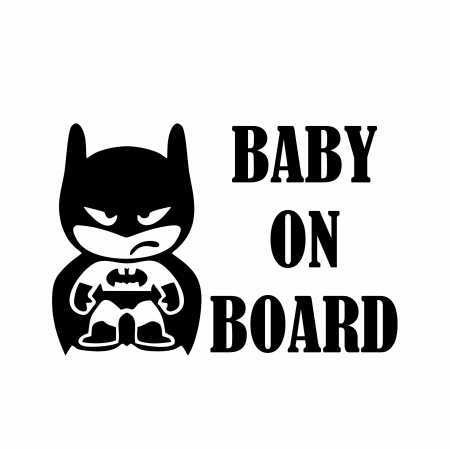 Sticker Auto - Baby on board batman [1]