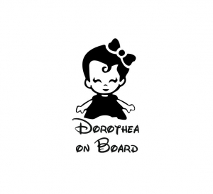 Sticker Auto - Baby On Board Fetita [1]