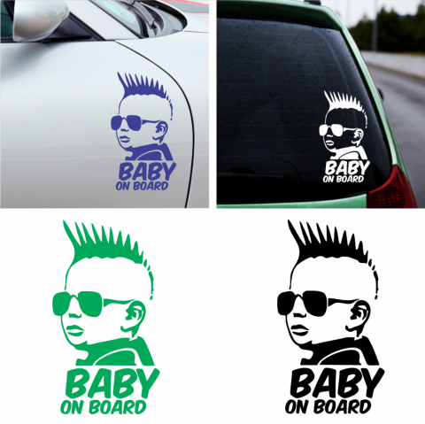 Stickere Auto - Sticker Auto - Baby rocker on board