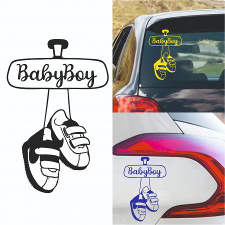 Stickere Auto - Sticker Auto - BabyBoy Papucei