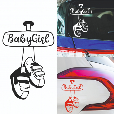 Stickere Auto - Sticker Auto - BabyGirl Papucei