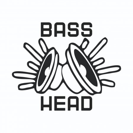 Sticker Auto - Bass Head [1]