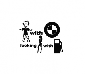 BMW - Sticker Auto - Boy With BMW