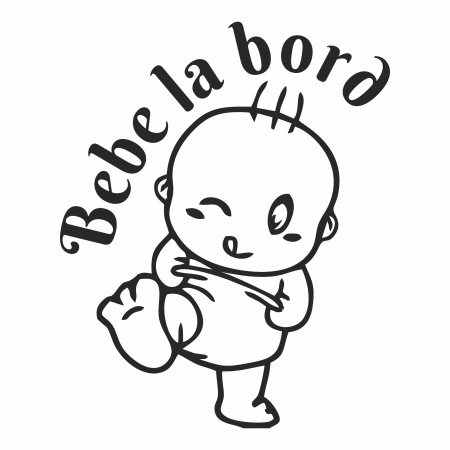 Sticker Auto - Bebe la bord [1]