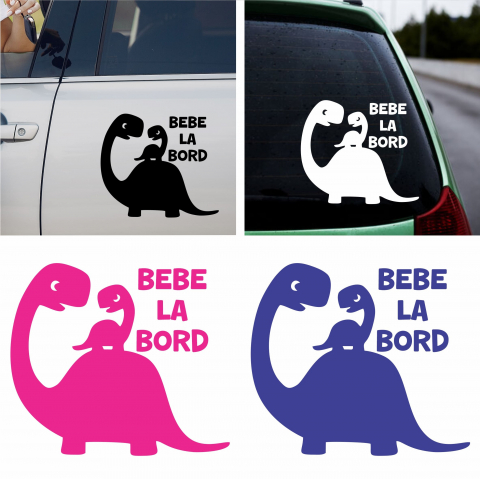 Stickere Auto - Sticker Auto - Bebe la bord dinozauri