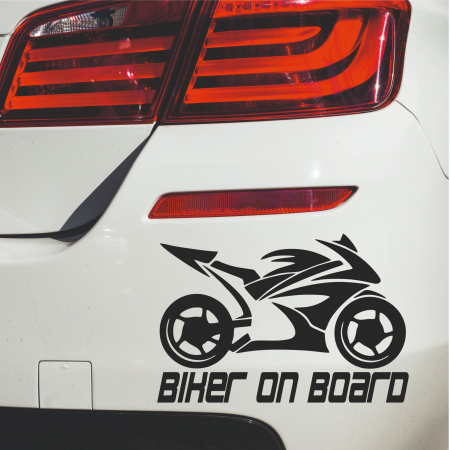 Stickere Moto - Sticker Auto - Biker on Board